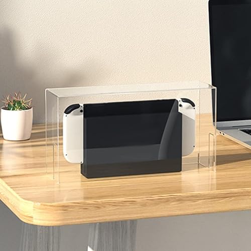 Miniatura 3 de Zerodeko Cubierta protectora transparente para consola de juegos, cubierta protectora contra el polvo, para el modelo de interruptor para consola de