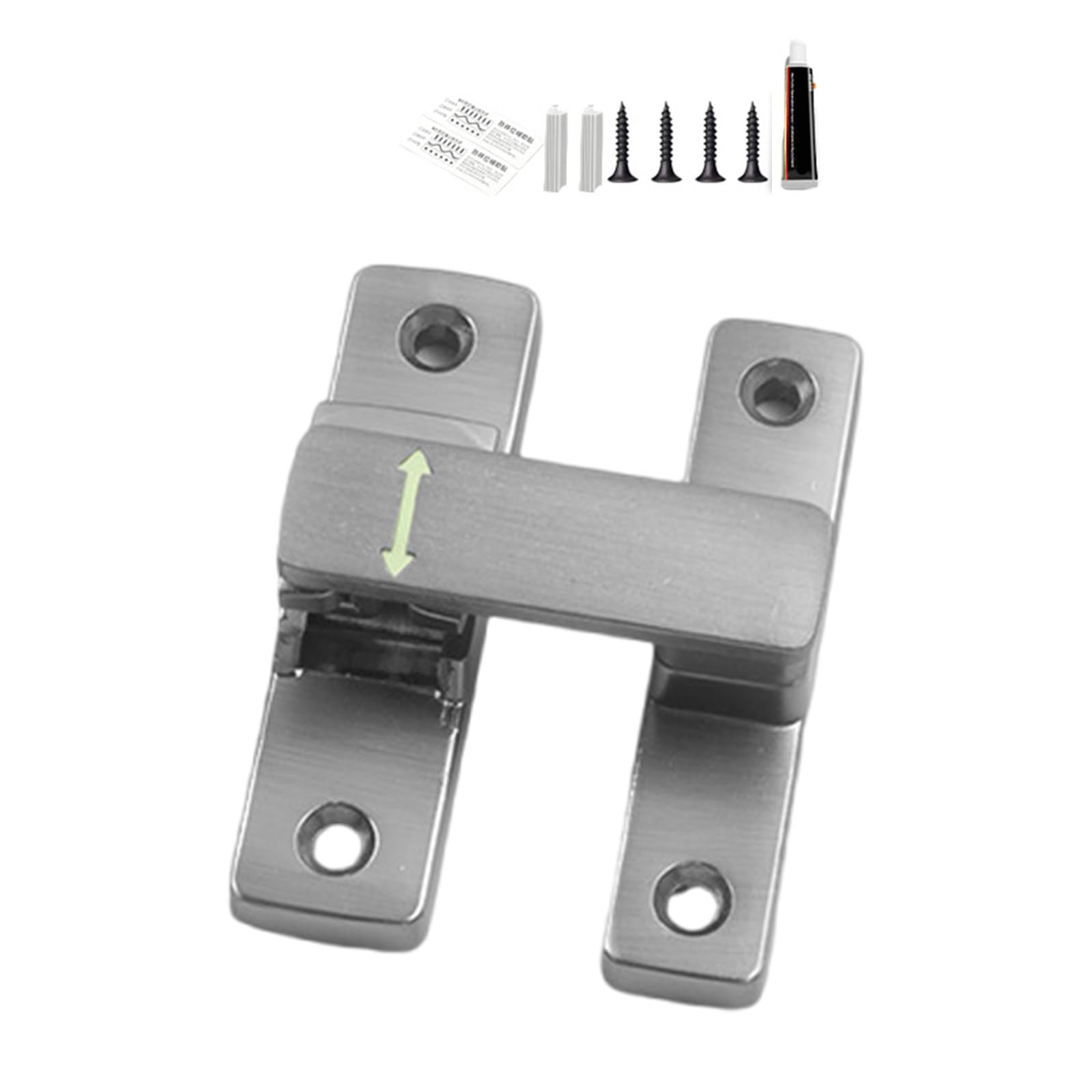 Tertioi Blush Silver Zinc Alloy Inverted Door 90/180 Degree Sliding Anti-Theft Barn Hardware Slide Barn