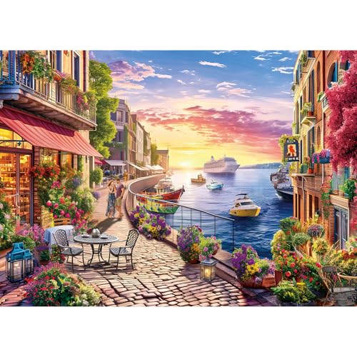 HUADADA Puzzle 1000 Teile-Puzzle 1000 Teile Erwachsene-Faszinierend Landschaft-Klassische Puzzlespiele für Die Ganze Familie,Geschenke für Frauen,Geschenke für Männer