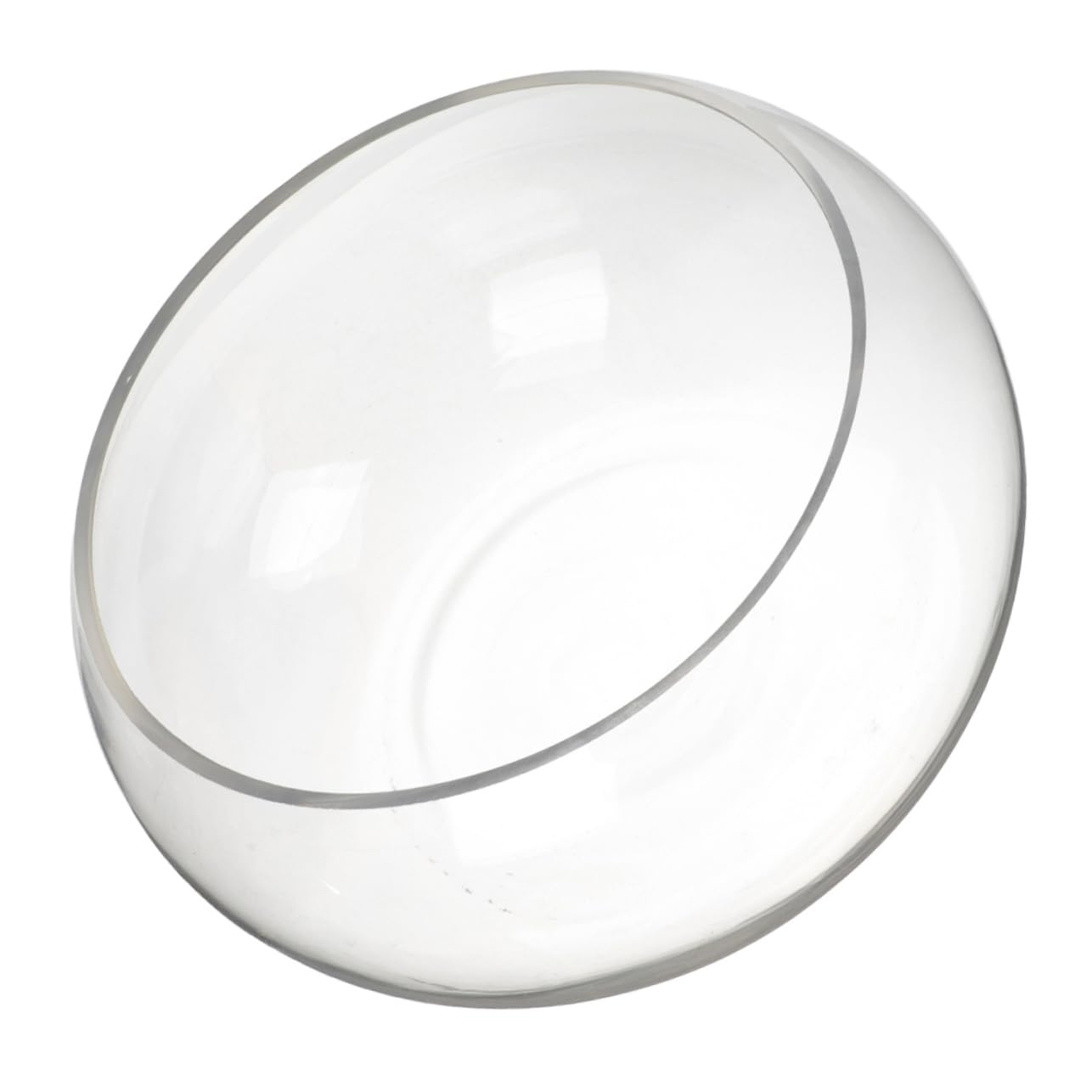 Kisangel 3 Piezas pecera Redonda de Escritorio Bol Equipo Maceta de Loto Redonda terrario Globo terráqueo Acuario pequeño Pecera Transparente Planta florero tazón de Burbujas de Vidrio