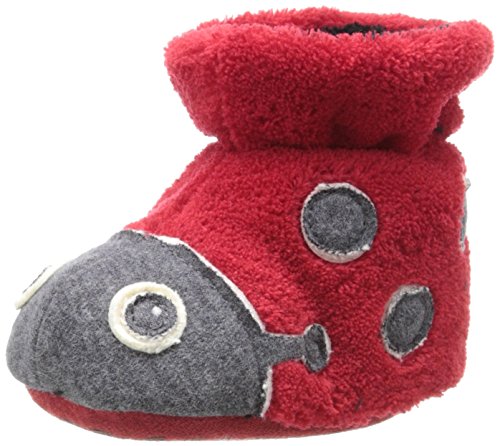 Acorn Easy Critter Kids Bootie Slipper,Ladybug,Toddler XX-Large (8-9 Shoe Size)
