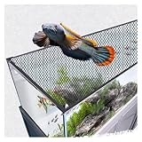 Tapa de Acuario Malla Protectora para acuarios, Cubierta de ventilación para terrarios, Tapa magnética para peceras, Pantalla Protectora, Tamaño Personalizado(L35.4 xW17.7)