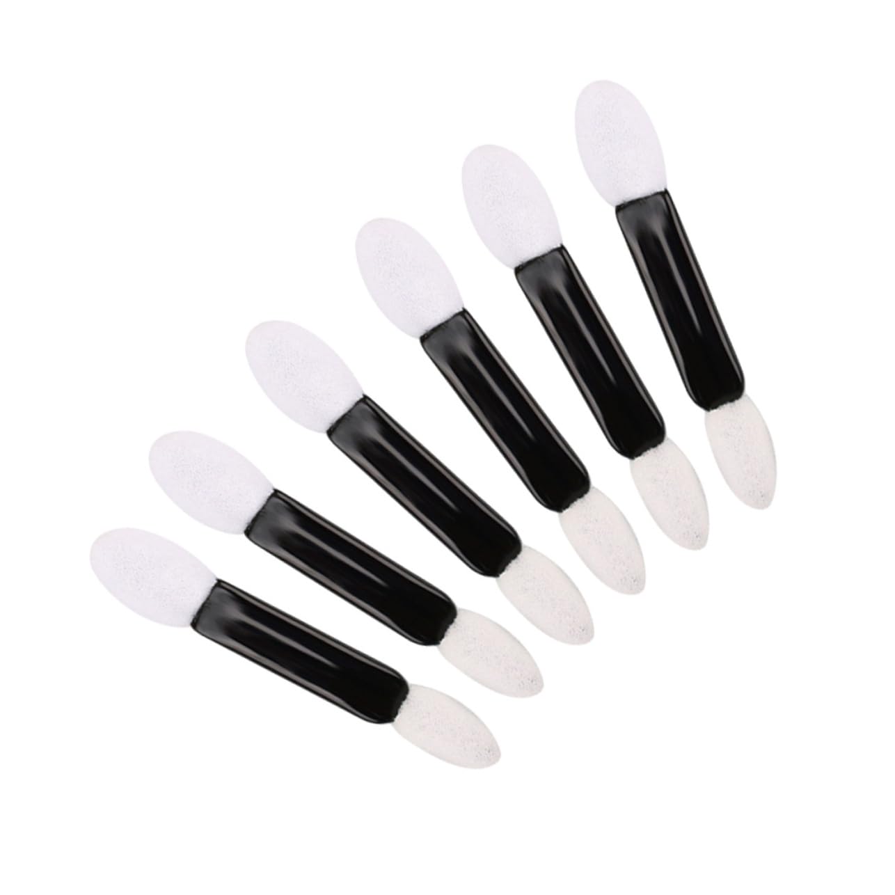 AUTSUPPL 50pcs Eyeshadow Brush Set Double-ended Sponge Eye Brush Kit Eye Shadow Applicators for Women Makeup Case