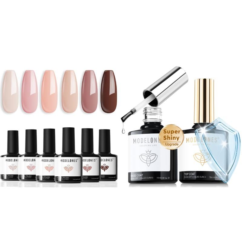 Set Gel Base y Top Coat Modelones 15 ml miniatura 1