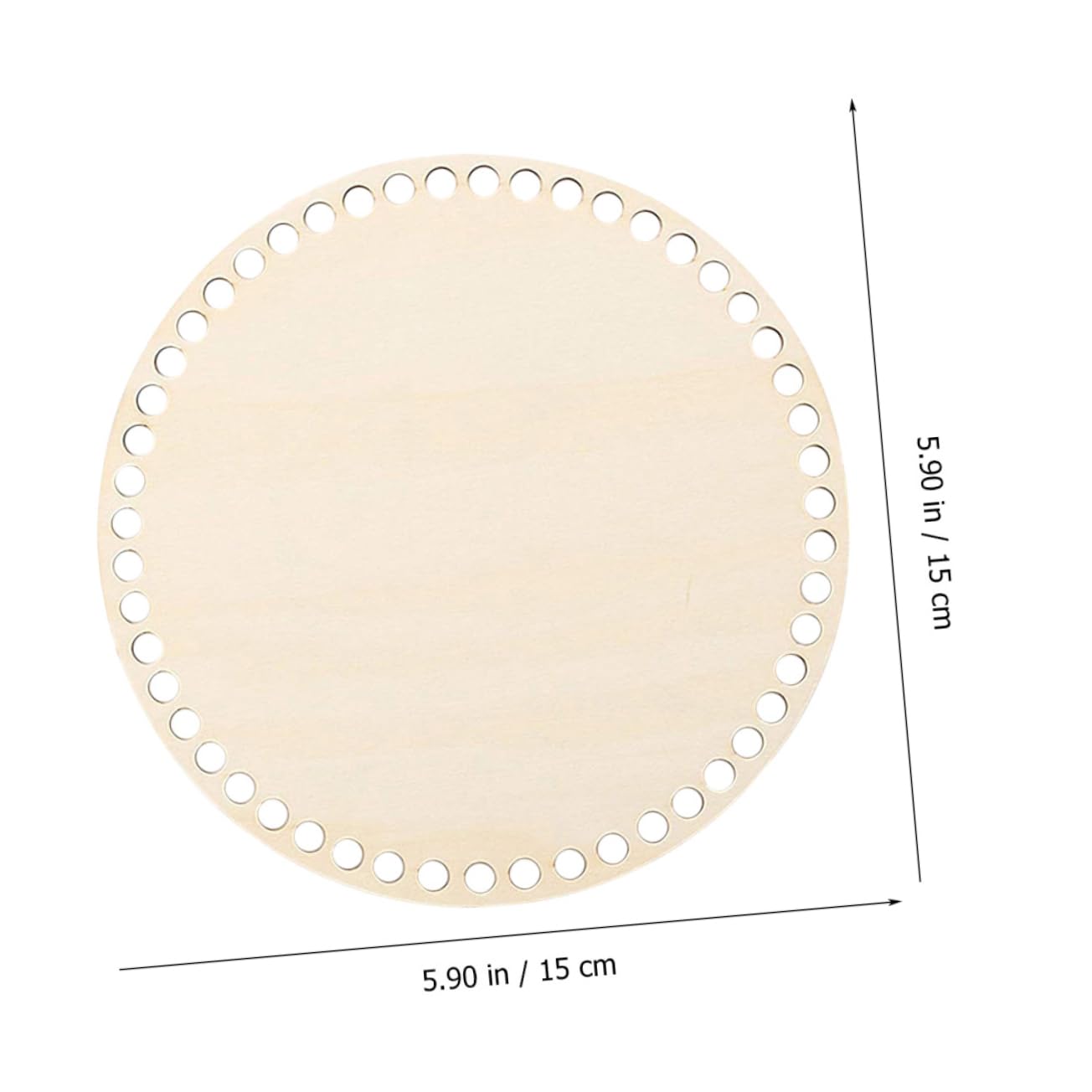 CIMAXIC Crochet Basket Bottom Plates 6pcs Wooden Bases for Craft Baskets Knitting Bag Bottoms Crocheting Supplies