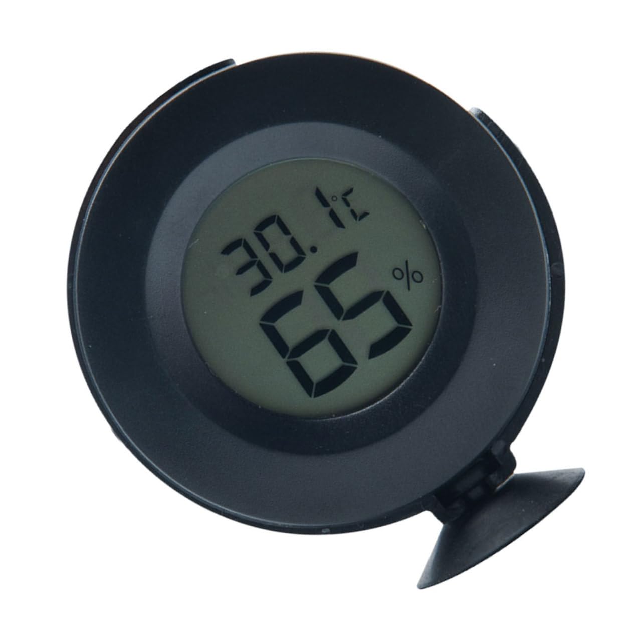 Sosoport 1pc Thermometer Humidity Reptile Gauge Room Digital Reptiles Tank Humidity Meter Mini Turtles Sucker Reptile Hygrometer Brush for Tortoise Shell Home Climbing Pet Box Lizard Abs