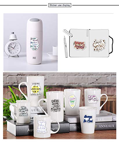 Inspirational Stickers for Laptop 50pcs, Reward Motivational Stickers for Teens, Students, Teachers and Employees, Waterproof Vinyl Positive Stickers for Skateboard Computer Phone Cup