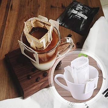 ELECTROPRIME 3X(50Pcs / Pack Drip Coffee Filter Bag Portable Hanging Ear Style Coffee Fi G5Q2