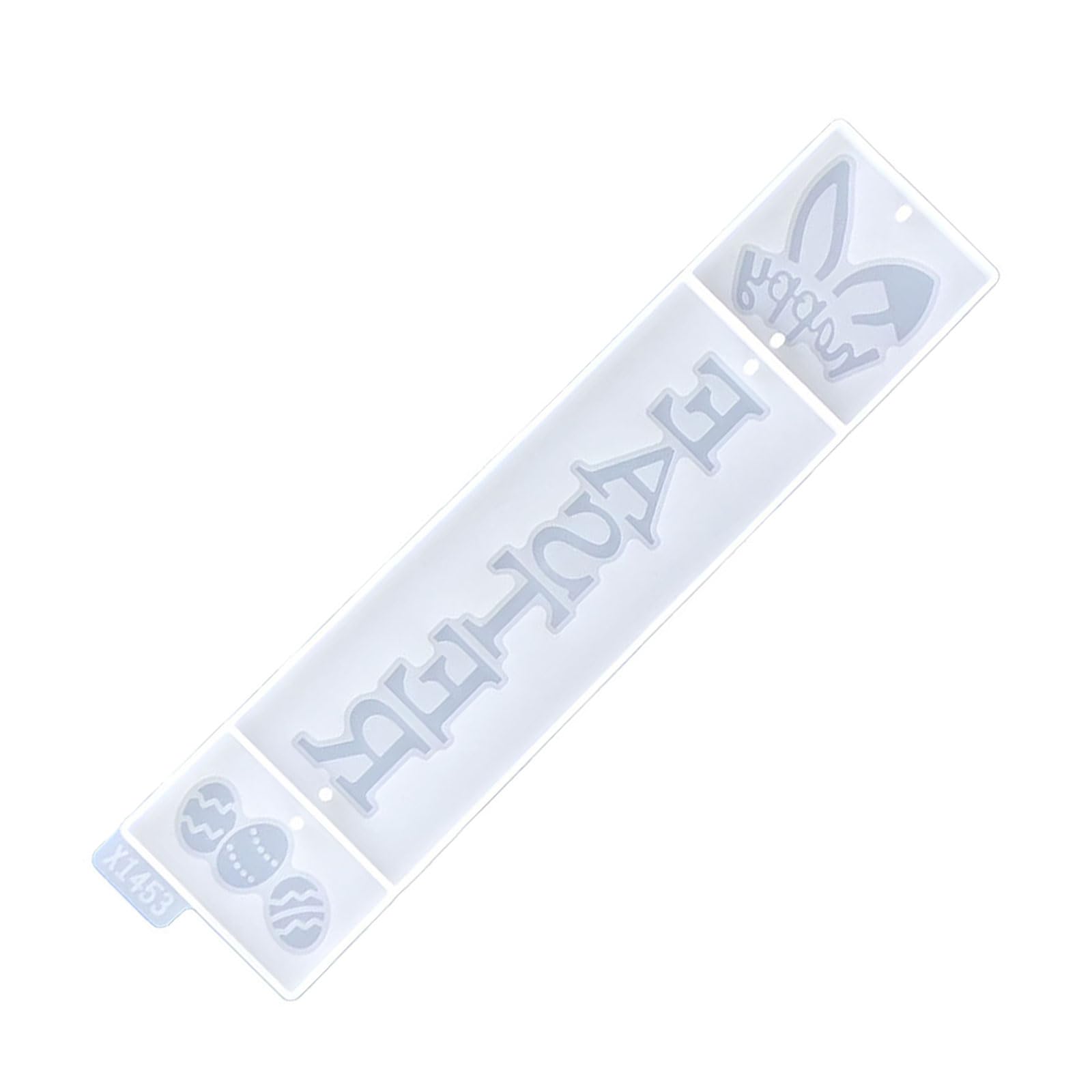 hogtnd Handmade Easter Decorations, Word Sign Silicone Mould for Cement Plasters, Rabbit Earrings, Ornaments, Decorations, Creative Silicone Mould for Making Rabbit Earrings