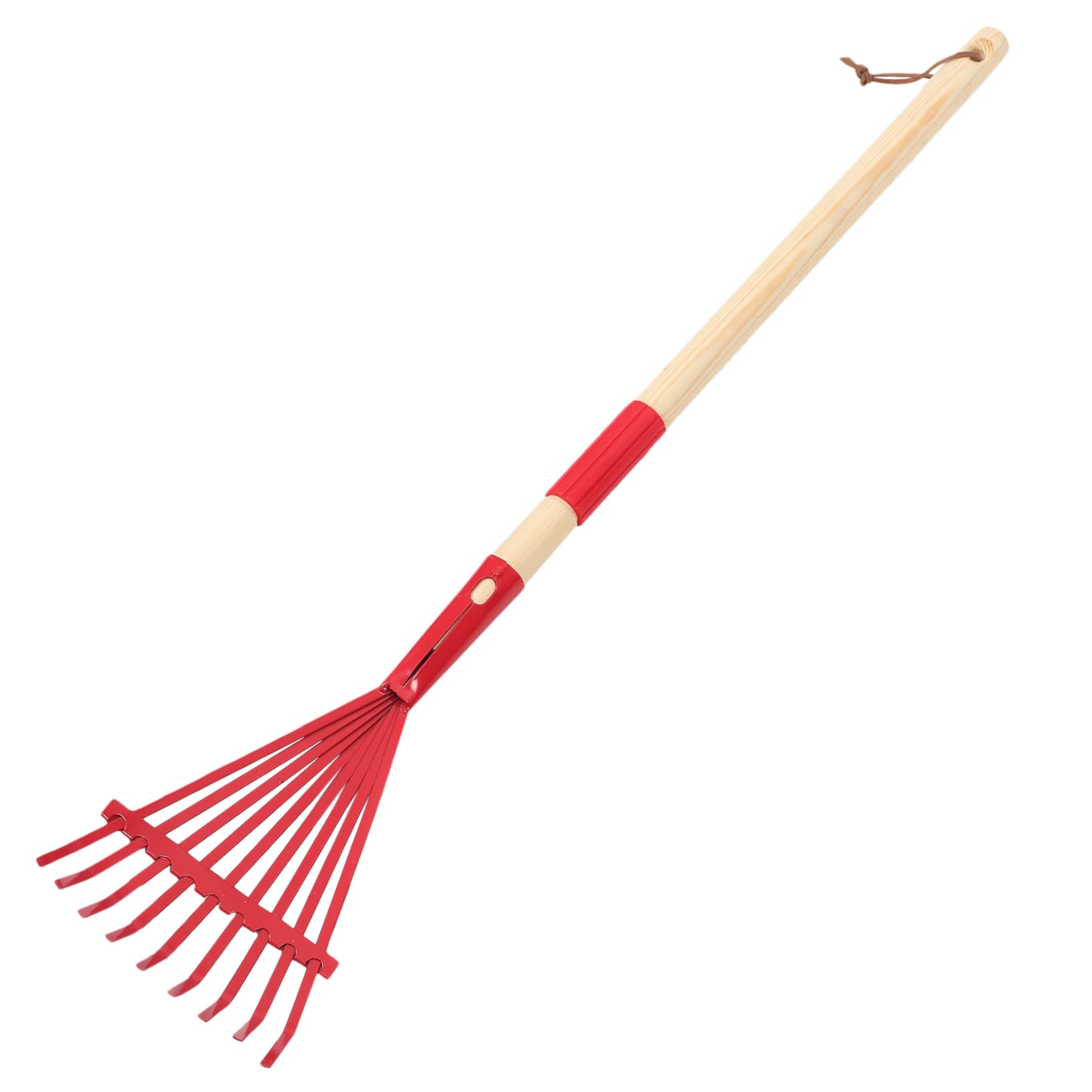 UPKOCH 3 Stück Abnehmbarer Holzgriff Rake Rasenrechen Kind Kleiner Gartenrechen Mini rasenkanten Kleiner Handrechen Gartenreinigungsgeräte Handrechen für den Garten hölzern rot
