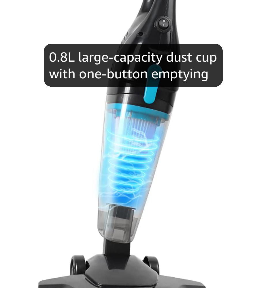 Intercleaner Corded Vacuum Cleaner, 15KPa Powerful Suction with 400W Motor, 12 in 1 Lightweight Bagless Stick Vac with Handheld, Ultra Quiet, for Hardwood Floor Carpet Car Pet Hair