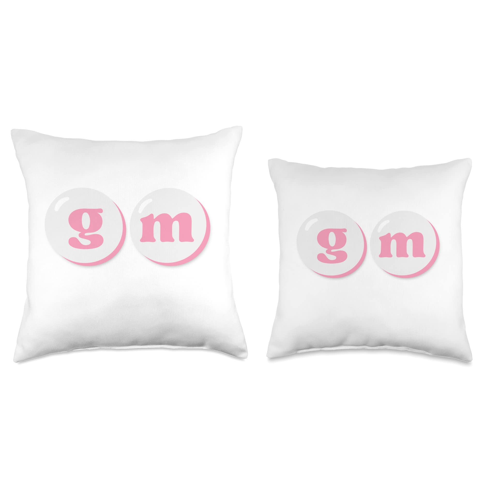 Amazon.com: GM Good Morning Crypto Slogan Cryptocurrency NFT Greeting Throw  Pillow : Home & Kitchen