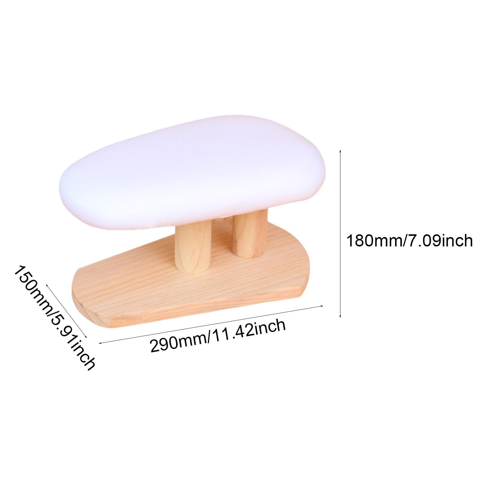 Bügelbrett Mini Holz Bügelunterlage Tragbare Präzisionshilfe Einfach zu Handhaben für Haushalt Nähen Hobbyraum Wohnzimmer, Weiß, 29cmx18cmx15cm