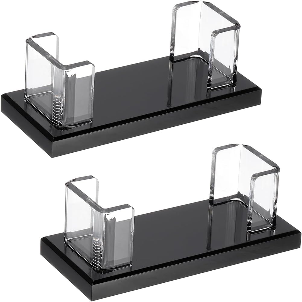 Osmond Acrylic Business Card Holder for Desk, 2 Pcs Desktop Business Card Holder Acrylic Name Card Display Stand Organizer