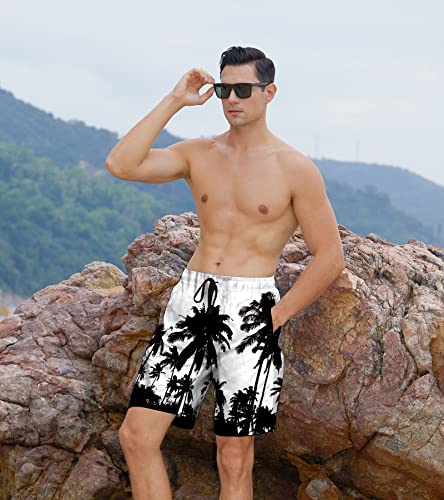 Belovecol Mens Swim Trunks Summer Cool Quick Dry Board Shorts Bathing Suit with Side Pockets Mesh Lining S-3XL2