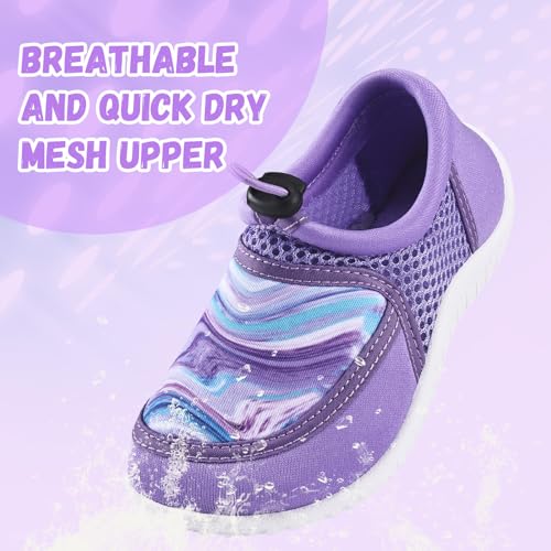 Image of WateLves Kids Water Shoes for Boys and Girls Quick Dry Barefoot Aqua Socks Beach Swim Pool Shoes Toddler Little Kid to Big Kid
