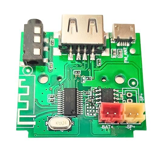 Croptronia 5W Bluetooth Amplifier Fm Usb Aux Card Wireless Hi-Fi Module: Enhanced Audio Player Decoder Kit - Metal-image-47