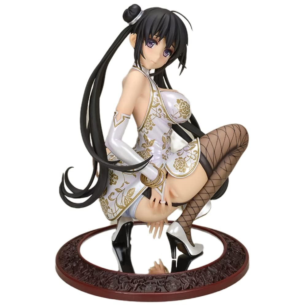 NEWLIA Ecchi Figure Anime Figure - Matsuri Tougetsu - 1/6 Complete Figure Dresses are Removable Model Collection Doll Toy Statue Decor Black/White 8.2inch/21cm