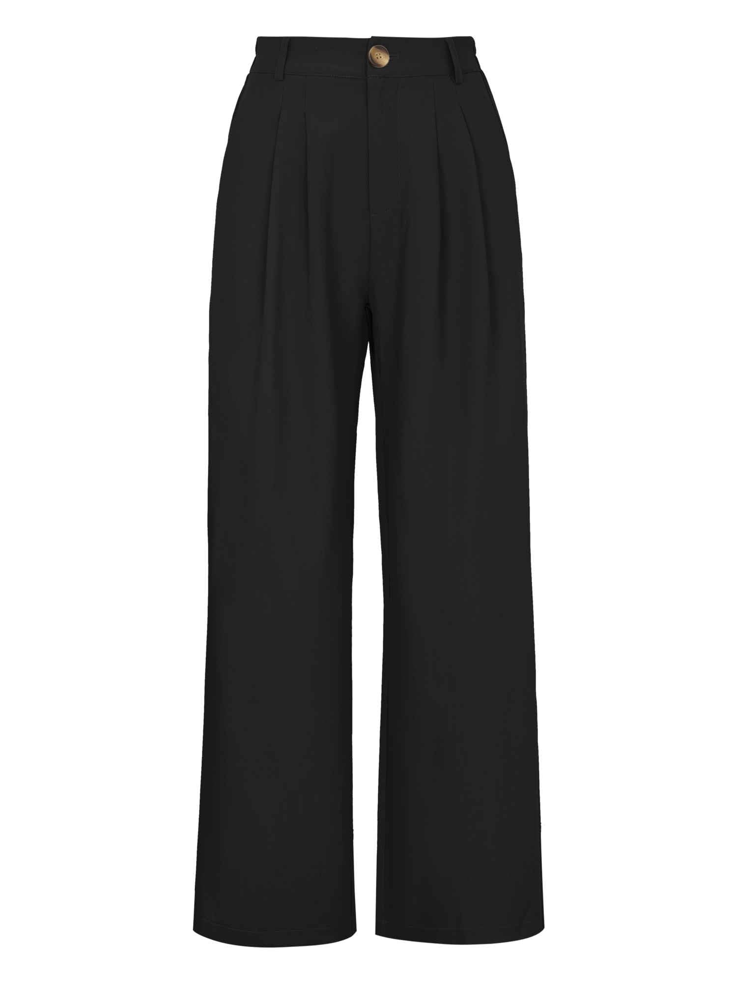 Allegra K Wide Leg Pants for Womens High Elastic Waisted Office Work Trousers Pant Business Casual Outfits