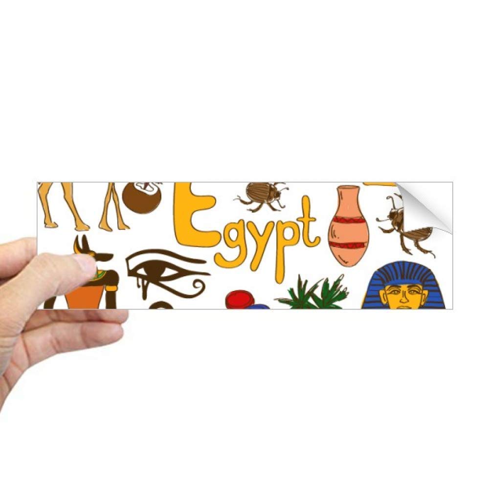 Drapeau Égypte autocollant rectangulaire DIYthinker pour carnet notes