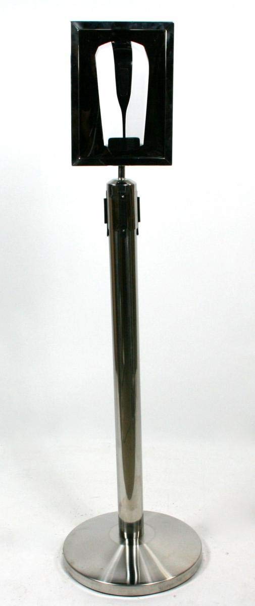 Desinfektionsständer Desinfektionsspender Hygienestation 500ml 110cm mit Plakathalter und Absperrseil