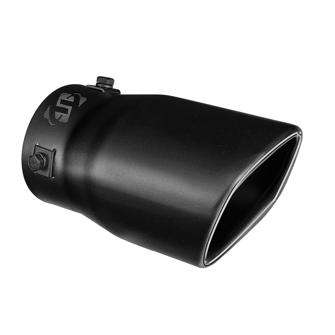 Tritrust Black Exhaust tip - To Fit 1.75 to 2.5 Inch Exhaust tail Pipe Diameter- Black Coated Stainless Steel - Car Muffler tips
