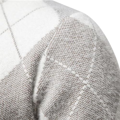 Mens Casual Slim Fit Sweaters V Neck Soft Lightweight Breathable Pullover Long Sleeve Tops4