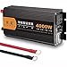 Przetwornica mocy Czysta fala sinusoidalna-1600 W Przetwornica 12 V DC na 220 V AC - Gniazda AC Falownik samochodowy z portem USB i dwoma wentylatorami chłodzącymi - Moc szczytowa 3200 W Nad