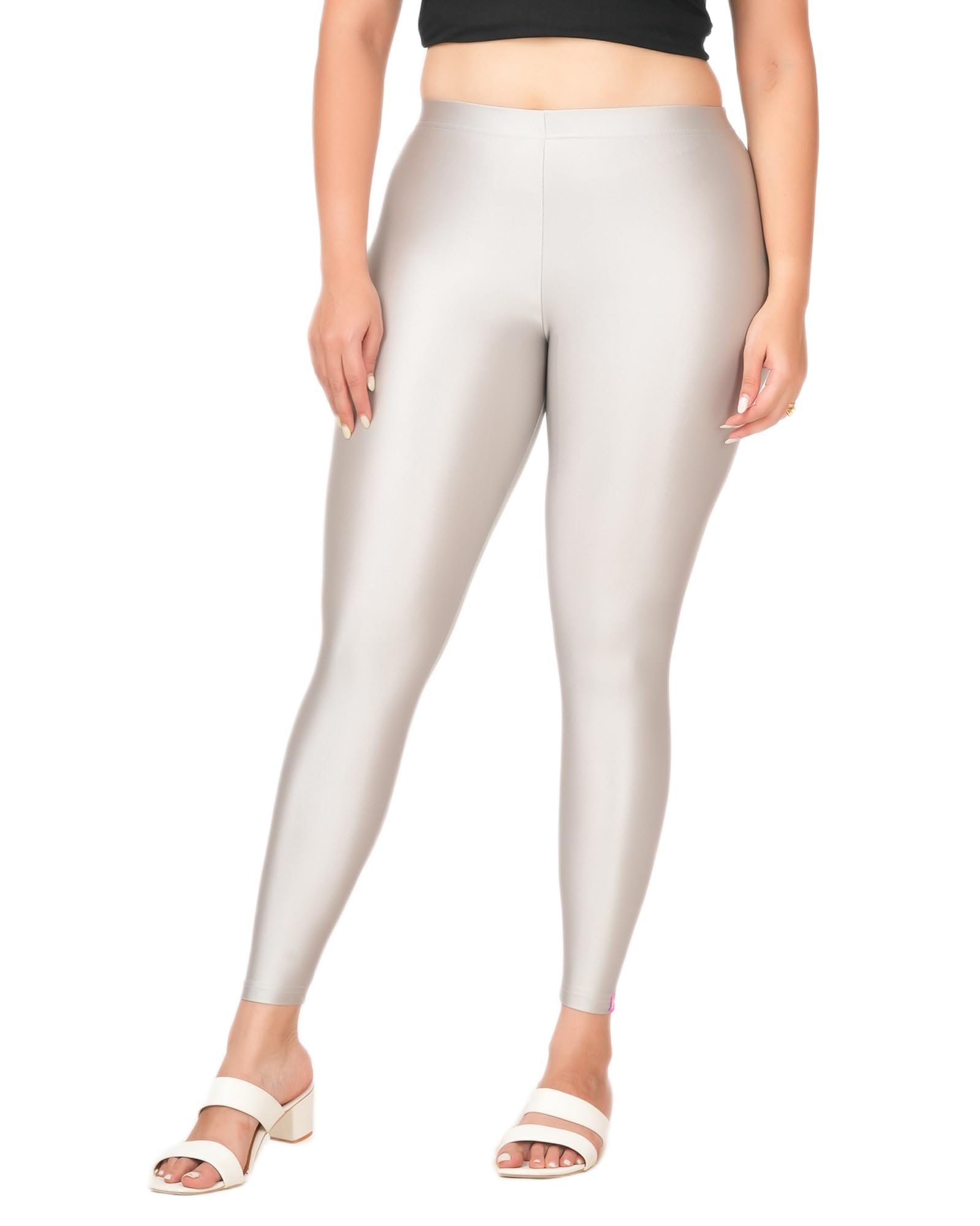 Loveit Ankle Length Shimmer Leggings for Women