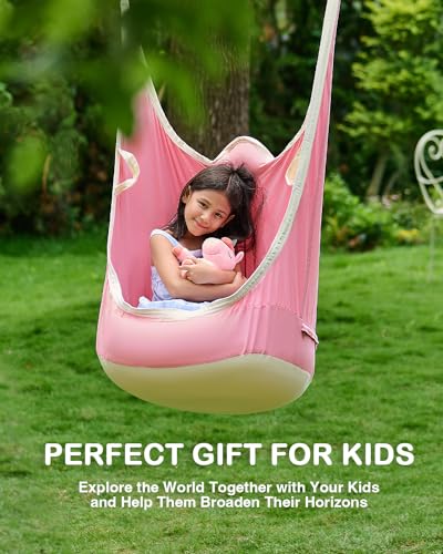 Co-Z Upgraded Kids Pod Swing, Hanging Pod Swing Chair With Inflatable Cushion, Child Hanging Hammock Swing For Indoor And Outdoor thumb #6