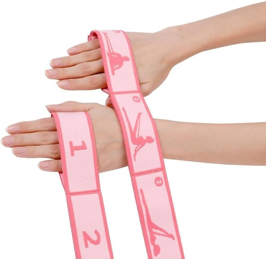 Miniatura 9 de Banda elástica de 811 bucles, correa de estiramiento para yoga, pilates, ballet y terapia física para flexibilidad, estiramiento de piernas y