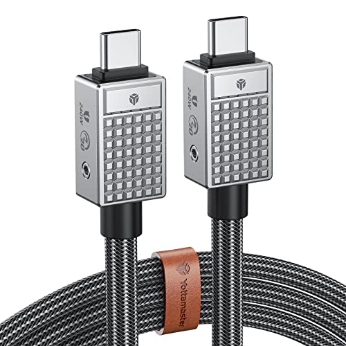 Yottamaster USB C to USB C Cable 0.5m, USB3.2 Charger Cable, 20Gbps Type C Cable, PD240W 48V/5A Fast Charging Cable