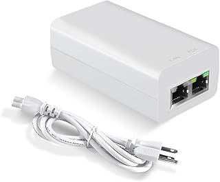 Procet Gigabit Power Over Ethernet PoE Adapter 48V 15.4W,IEEE802.3af Compliant Active PoE Injector Midspan Plug and Play,EN15GF (Active PoE)