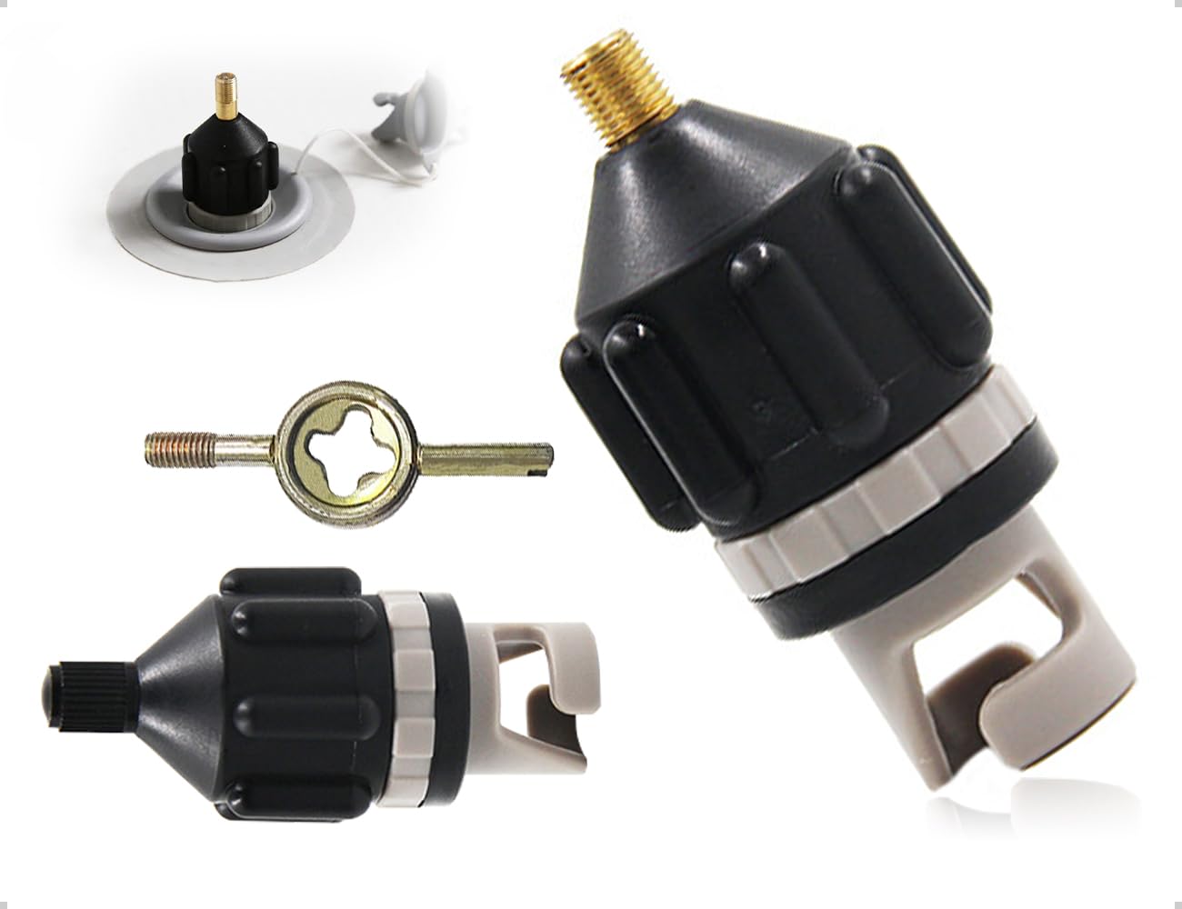 Adaptateur Valve SUP AOYEGIC - Accessoire Pompe Pour Kayak, Paddle