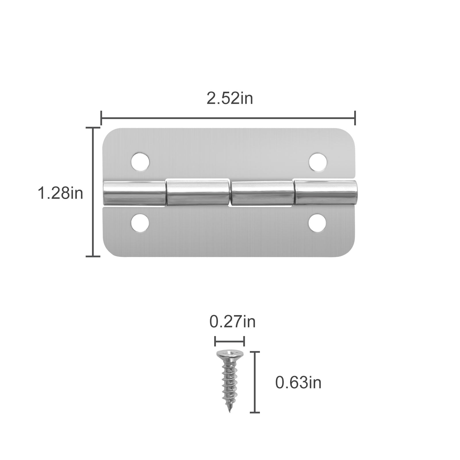 GEAIN Cooler Stainless Steel Hinges Fits for Igloo Ice Chests Hinges Replacement - 3 Pack
