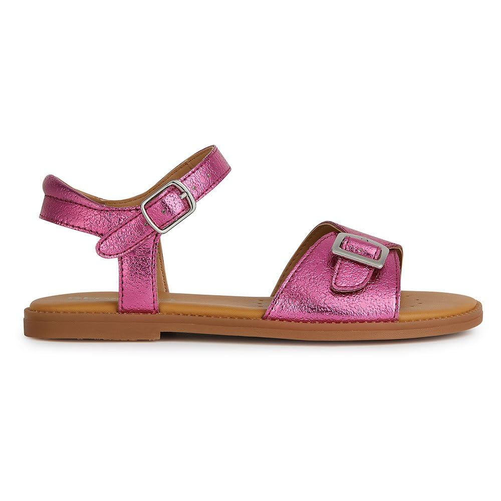 Geox Girls' J Karly GirlSandal, fuchsia, 26 EU