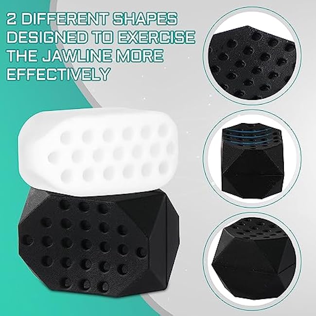 PAFUWEI Jaw Exerciser for Men Women,4 Resistance Levels Jawline Exerciser Silicone Jaw Trainer Mewing Jaw Line Jaw Workout Device Face Exerciser Jaw Toner jawshaper