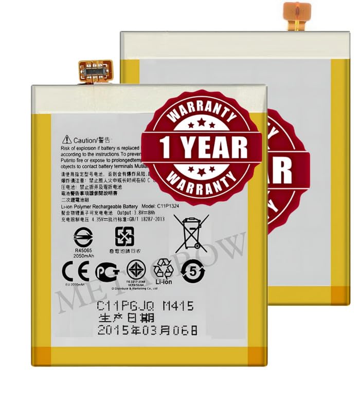 Image of Original C11P1324 Battery Compatible for Asus Zenfone 5 (T00J, T00J-D) - (2050mAh) - 1 Year Warranty JK1