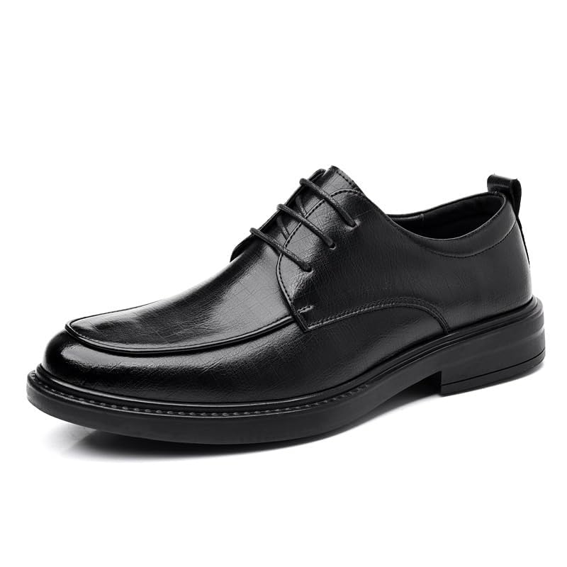 Men's Leather Loafers, Slip-On Classic Dress Shoes for Work Wedding