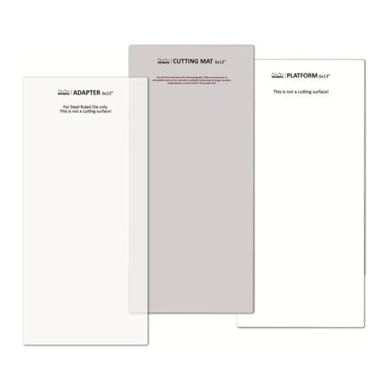 Bira Craft 6" x 13" Platform, Cutting Mat, Adaptor, 3 Plates for Bira 6 inch Adjustable Die Cutting & Embossing Machine