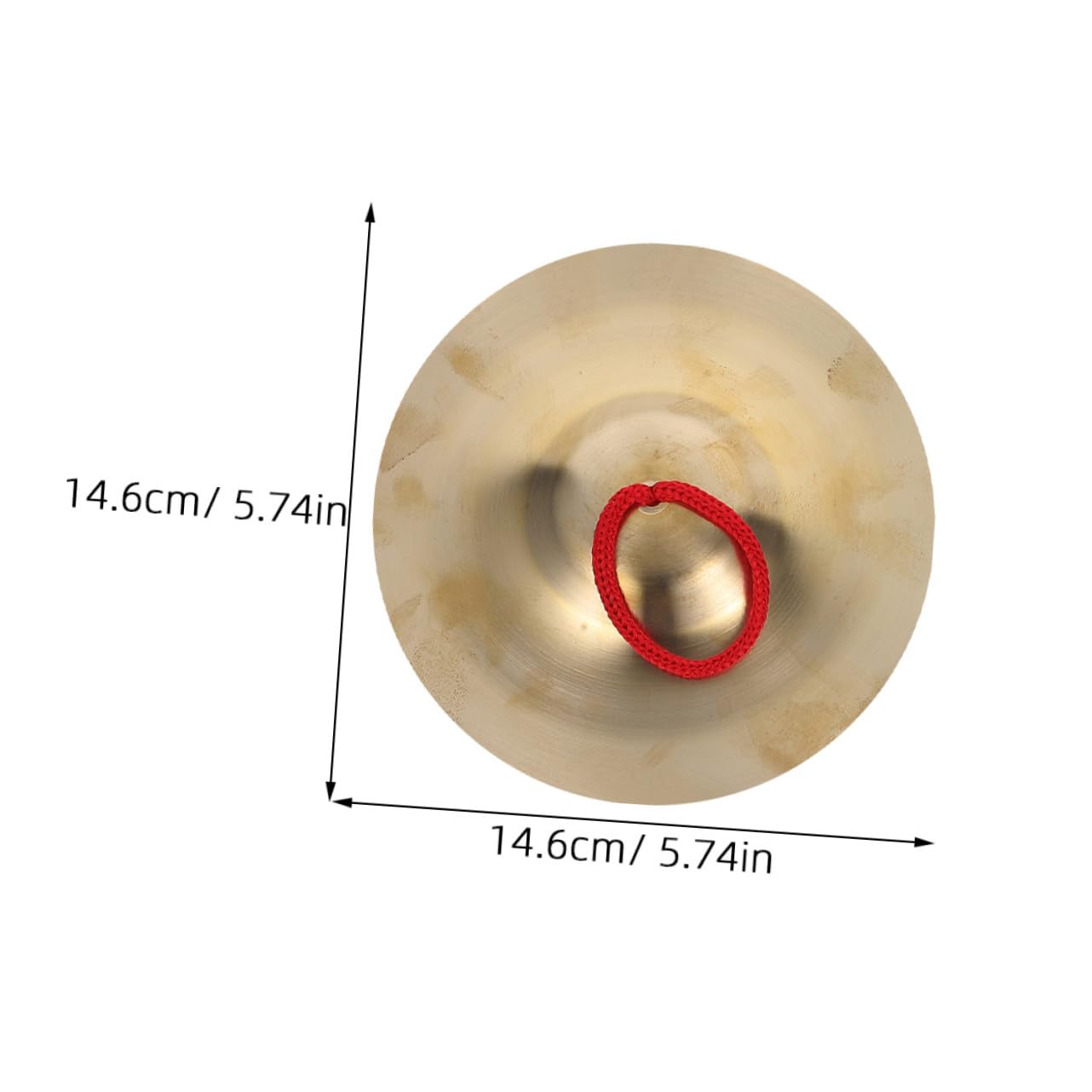 4 Stück Goldene Kupfer Schlagbecken 15cm Handzimbeln