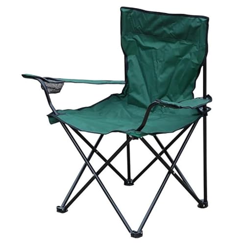 Vivo Technologies Premium Quality Folding Chair with Cupholder for Fishing Beach Garden Picnic Festival Foldable Portable Folding Blue Camping Chair Cold Rolled Steel Construction Green