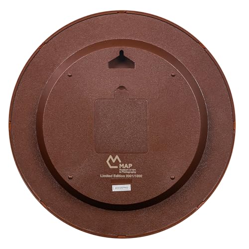 Image of Titan Raja Ravi Verma Series Ahalya Wall Clock with Embossed Dial & Silent Sweep, Model W0095PA02 | 31.7 cm x 31.7 cm x 4.7 cm