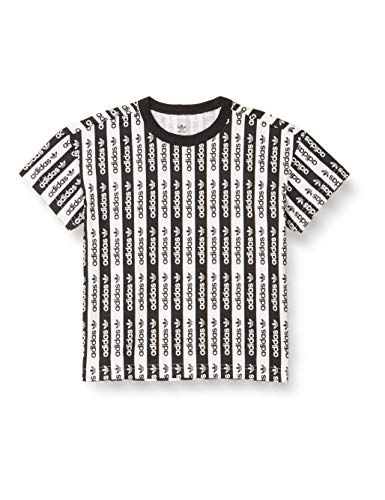 adidas Originals Men's T-Shirt All Over Print, White/Black, 5T