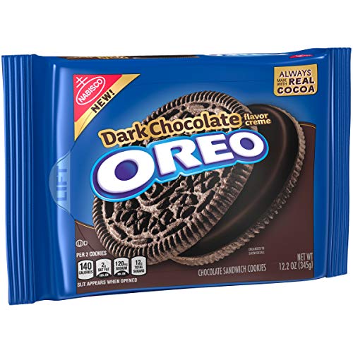 Image of OREO Chocolate Sandwich Cookies, Dark Chocolate Flavored Creme, 1 Resealable 12.2 oz Pack