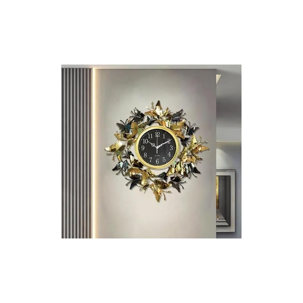 Glaceon Analog, Metal Butterfly Wall Clock Modern Nepal | Ubuy