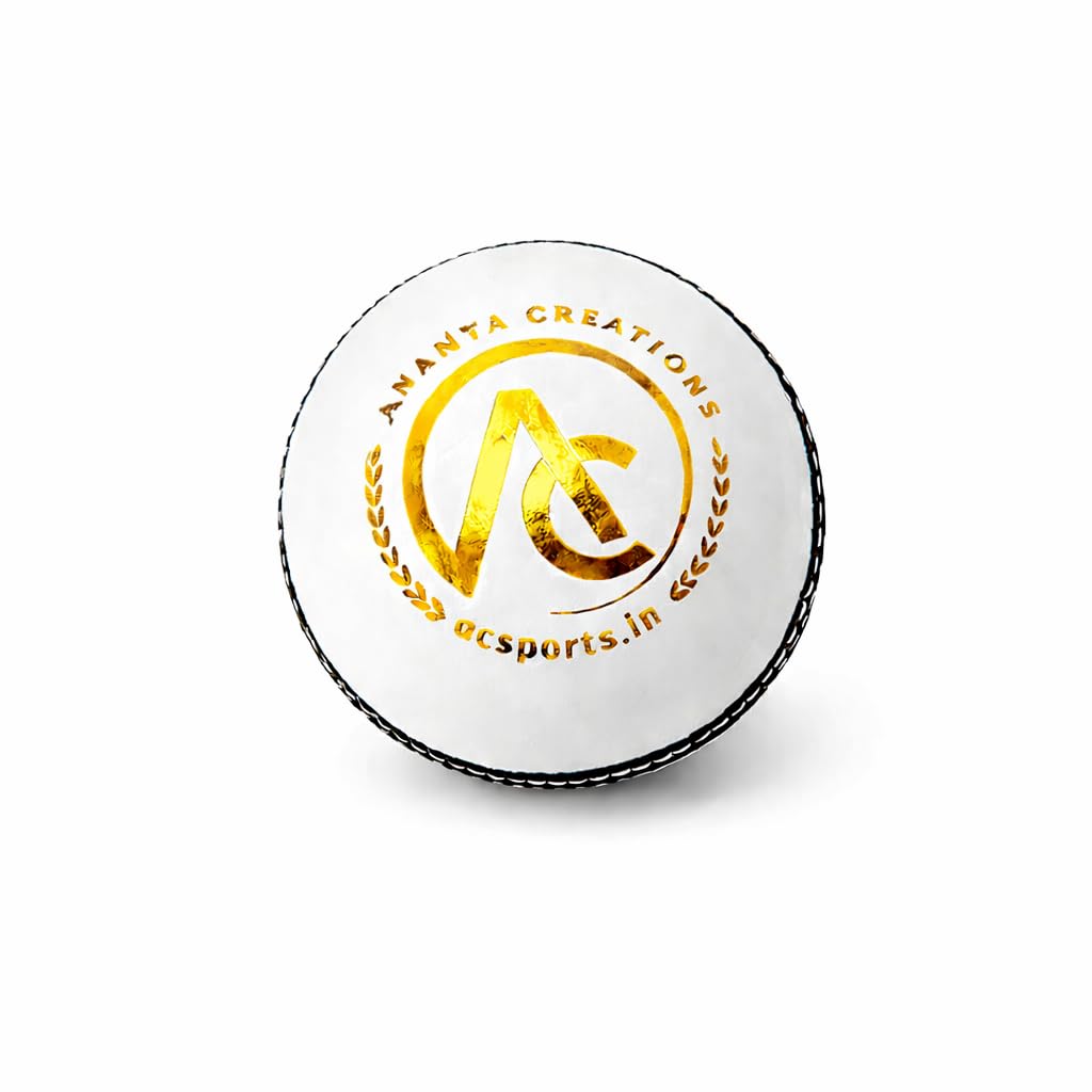 Ananya Creations Classic White 4 Piece Leather Cricket Ball – 40 Overs (Test) | Premium Hand Stitched | Durable for Test, ODI, T20 & Practice Matches | Swing & Seam Optimized | Premium Shine (1)-image-33