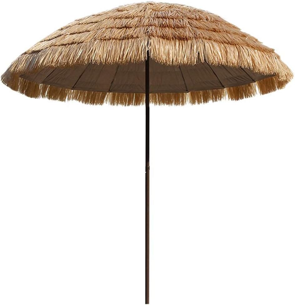 LSLYTQ Hawaii Beach Straw Parasol Umbrella, Outdoor Waterproof Sun Shade 250 CM Sun Umbrella, for Garden Pool Patio Umbrellas Round good