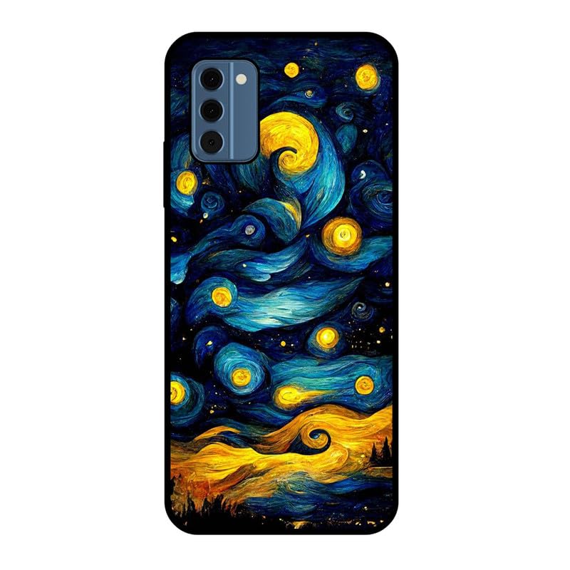 KARTXITAI Funda Case Compatible con Nokia G100,Protectora de Cuerpo Completo con Tacto Suave y Sedoso,Carcasa de Silicona Cover,Gel Flexible,Regalo Original - Cielo Estrellado
