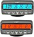 Itian LCD Automoción Electrónico Relojes, Interior del Coche y Termómetro Exterior, Monitorización de Voltaje, Despertador, Multifuncional Mesa